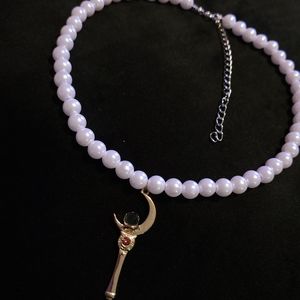 Sailor moon pearl necklace